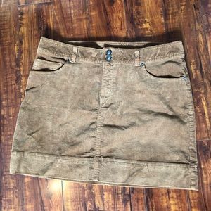Patagonia brown cord skirt